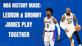 Lakers A Dream Come True LeBron’s Historic Moment with Bronny [upl. by Ajroj]