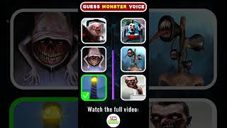 Can you guess the Monsters voice correctly Which Monsters voice is the scariest  Eat Monsters [upl. by Bromley]