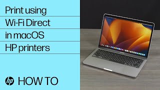 How to print from a Mac to an HP printer using WiFi Direct  HP printers  HP Support [upl. by Neelac]