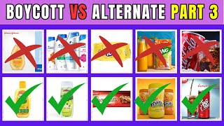 Boycott Israel Products  Alternative Products List  Israel vs Palestine boycott vs alternative [upl. by Aihsela]