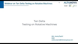 Tan Delta Insulation testing on Rotating Machines Motors and Generators [upl. by Nnaihs356]