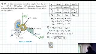 2–80 Force Vector Chapter 2 Hibbeler Statics Benam Academy [upl. by Iris]