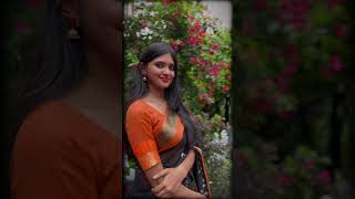 Vandine thedum njan oru poovin mottu 🐝🌷youtubeshorts celebratewithshorts saree malayalam [upl. by Ayiotal]