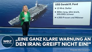 TERRORKRIEG GEGEN ISRAEL Diese USKriegsschiffe unterstützen den Kampf gegen Hamas und Hisbollah [upl. by Aarika282]