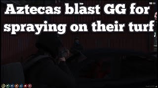 Aztecas blast GG for spraying on their turf  NoPixel 31 [upl. by Ursulette]