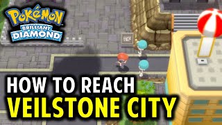 How to Reach Veilstone City  Pokemon Brilliant Diamond amp Shining Pearl Go to Veilstone City [upl. by January]