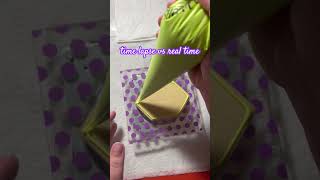 time lapse vs real time flooding cookiedecoratingvideos cookiedecorating cookieasmr cookies [upl. by Kcirrag]