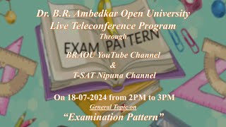 BRAOU General Teleconference  Examination Pattern In Dr B R Ambedkar Open University [upl. by Ynar]