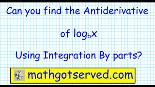 Integration by parts logarithm trigonometric u substitution log x base x3cos x2 Integral [upl. by Manson]