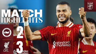 BRILLIANT Gakpo Double amp Diaz Goal Brighton 23 Liverpool  Carabao Cup Highlights [upl. by Chuah208]