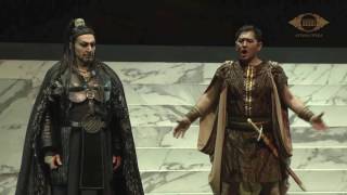 B Tumanyan  T Mussabayev ¨Attila  Ezio duetto¨  G Verdi  Astana opera 08062016 [upl. by Annaehr]