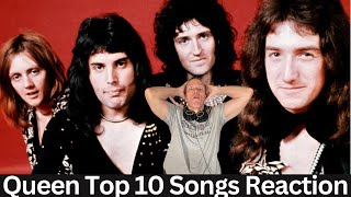 Queen Reaction  Top 10 Songs Reaction Incredible [upl. by Kendre]