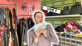 100€ dans les friperies de Bruxelles ça vaut quoi  VLOG [upl. by Fauver]