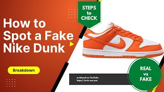 How To Spot A Fake Nike Dunk Low SP Syracuse [upl. by Gerhard970]