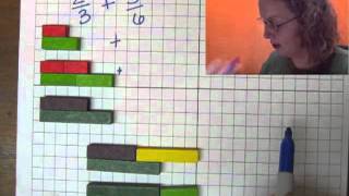 Adding Fractions with Cuisenaire Rods [upl. by Onitnas]