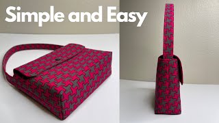 How to Sew a Hand Bag Simple and So Fast  Easy DIY AmyGDIY [upl. by Lucais190]