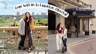 The Fairmont Hotel Macdonald in Edmonton AB  MARRIED LESBIAN TRAVEL COUPLE  Lez See the World [upl. by Nnylarej]