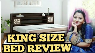 FLIPKART KING SIZE BED REVIEW  MAYFLOWER SPACEWOOD BED INSTALLATION  ONLINE FURNITURE HAUL [upl. by Erialb450]