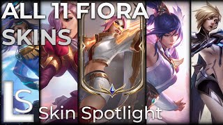 All Fiora Skins Spotlight 2020 League of Legends [upl. by Lleunamme122]