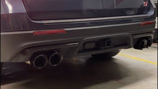 Ford Explorer ST AWE Exhaust Installation Sound Before amp After FULL SEND [upl. by Ahseid]