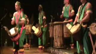 Djembe Master Bolokada Conde Djembe Drums with Les Percussions Melenke Peform at La Pena [upl. by Lenuahs]