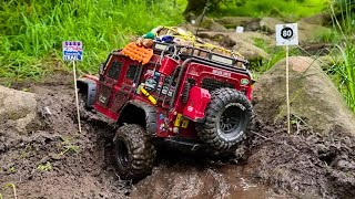 100 Gate Trail w My Top Heavy Traxxas TRX4 Defender at UK Scale Nationals [upl. by Aneram43]