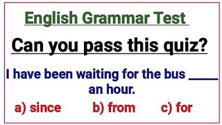 English Grammar Test 📝✍️Can you pass this English test 100 [upl. by Yahsan]