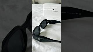 unboxing my prada sunglasses🖤 prada pradasunglasses pradasunglasses17WS selfridges [upl. by Aldis224]