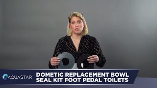 Dometic Replacement Bowl Seal Kit Foot Pedal Toilets [upl. by Lacey156]