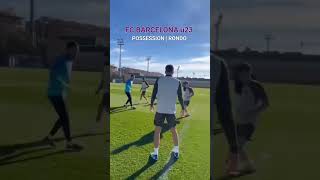 FC Barcelona u23 possession  rondo soccer football academy barcelona [upl. by Balbur]