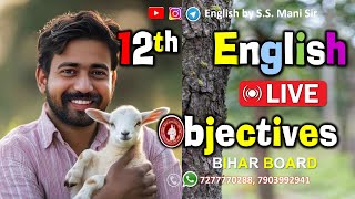 12th English  Smart Objectives  Bihar Board [upl. by Trust]