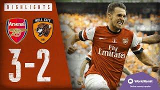 WHAT A COMEBACK  Arsenal 32 Hull City  Emirates FA Cup Final highlights  2014 [upl. by Keever]