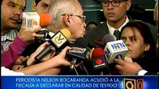 Periodista Nelson Bocaranda acude a la Fiscalia [upl. by Akinuahs]