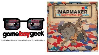 Mapmaker The Gerrymandering Game Review with the Game Boy Geek [upl. by Row]