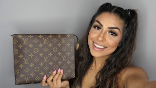 LOUIS VUITTON TOILETRY POUCH 26 REVIEW [upl. by Collimore]