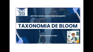 TAXONOMIA DE BLOOM  OMAR MORILLO [upl. by Saibot]