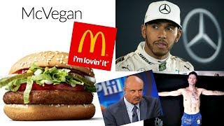 McDonalds Vegan Burger Lewis Hamilton amp Crazy Vegan on Dr Phil 😱 MUKBANG RESPONSE [upl. by Martelli]