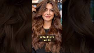 Coffee Brown Hair Dye at Home shorts youtubeshorts [upl. by Harikahs220]