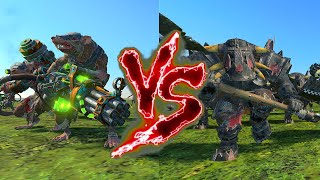 Ratling Guns VS Black Orcs Total War Warhammer 3 [upl. by Annahpos860]