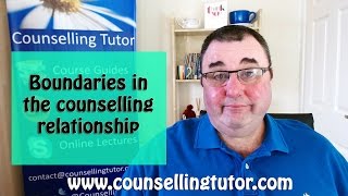 Boundaries in The Counselling Relationship [upl. by Earal]