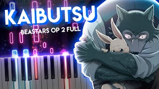 FULLKaibutsu  BEASTARS Season 2 OP  YOASOBI piano [upl. by Showker]