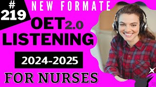 OET Listening Sample For Nurses  Test 70  OET Listening practice test 20 nurses exam online 2022 [upl. by Columbine]