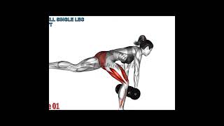 FULL VIDEO 👆👆 dumbbell single leg deadlift [upl. by Flessel]