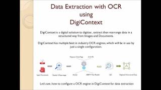 OCR data extraction using MODI Nuance OmniPage ABBYY FineReader by DigiContext [upl. by Polky945]