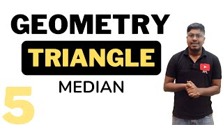 GeometryTriangle  Lesson5  Median Based Questions [upl. by Marelda]