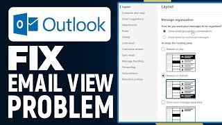 How To Fix Outlook Email View Problem 2024 Outlook Inbox View Suddenly Change Problem Solved [upl. by Attevad]