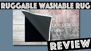 Ruggable Sarrah Washable Rug Review [upl. by Enelram]