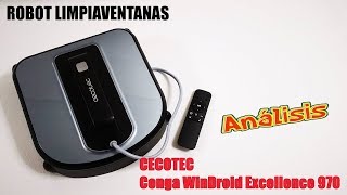 CECOTEC WINDROID EXCELLENCE 970  Robot limpiaventanas Análisis en Español [upl. by Hnahym]