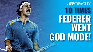 10 Times Roger Federer Went GOD MODE 🔥 [upl. by Liamaj262]