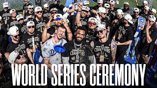 2024 Los Angeles Dodgers World Series Champions Ceremony at Dodger Stadium [upl. by Seema]